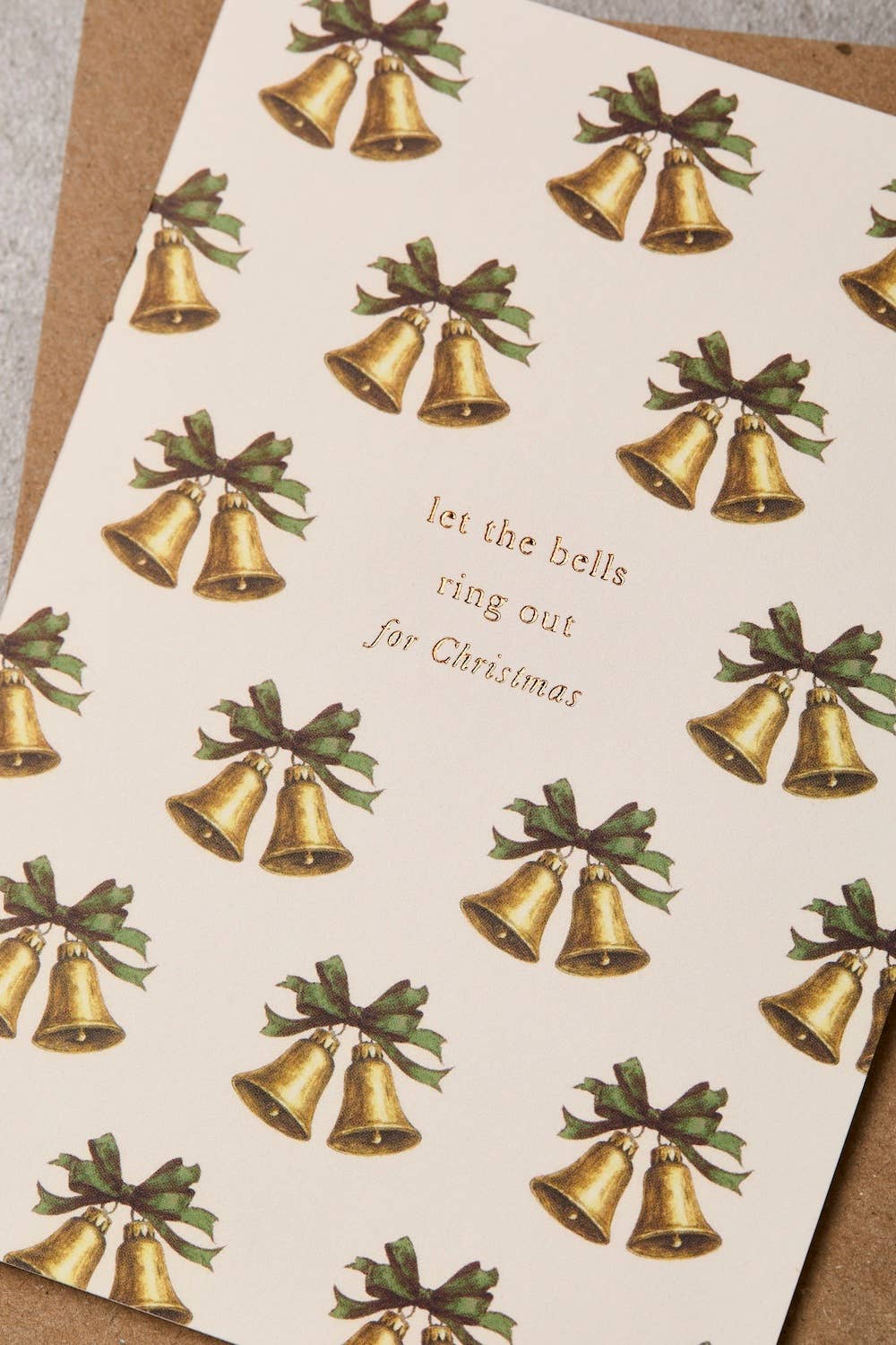 Katie Leamon Vintage Bells Multi Christmas Card