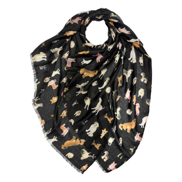 Dog Print Scarf