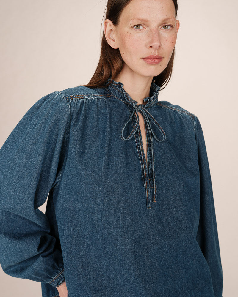 Grace & Mila Salsa Denim Blouse