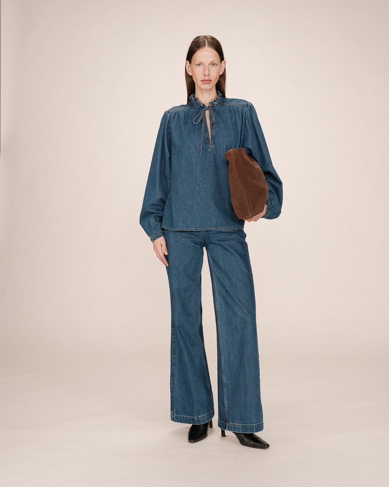 Grace & Mila Salsa Denim Blouse