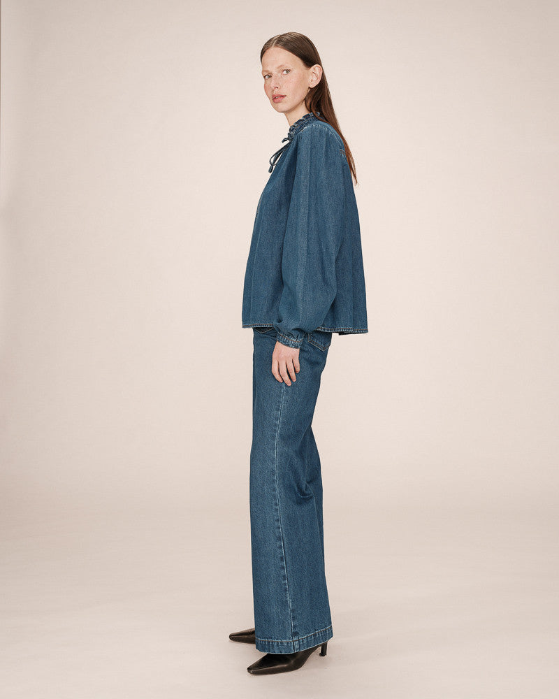 Grace & Mila Salsa Denim Blouse
