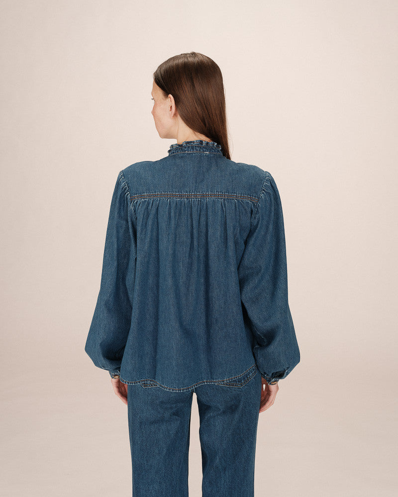 Grace & Mila Salsa Denim Blouse