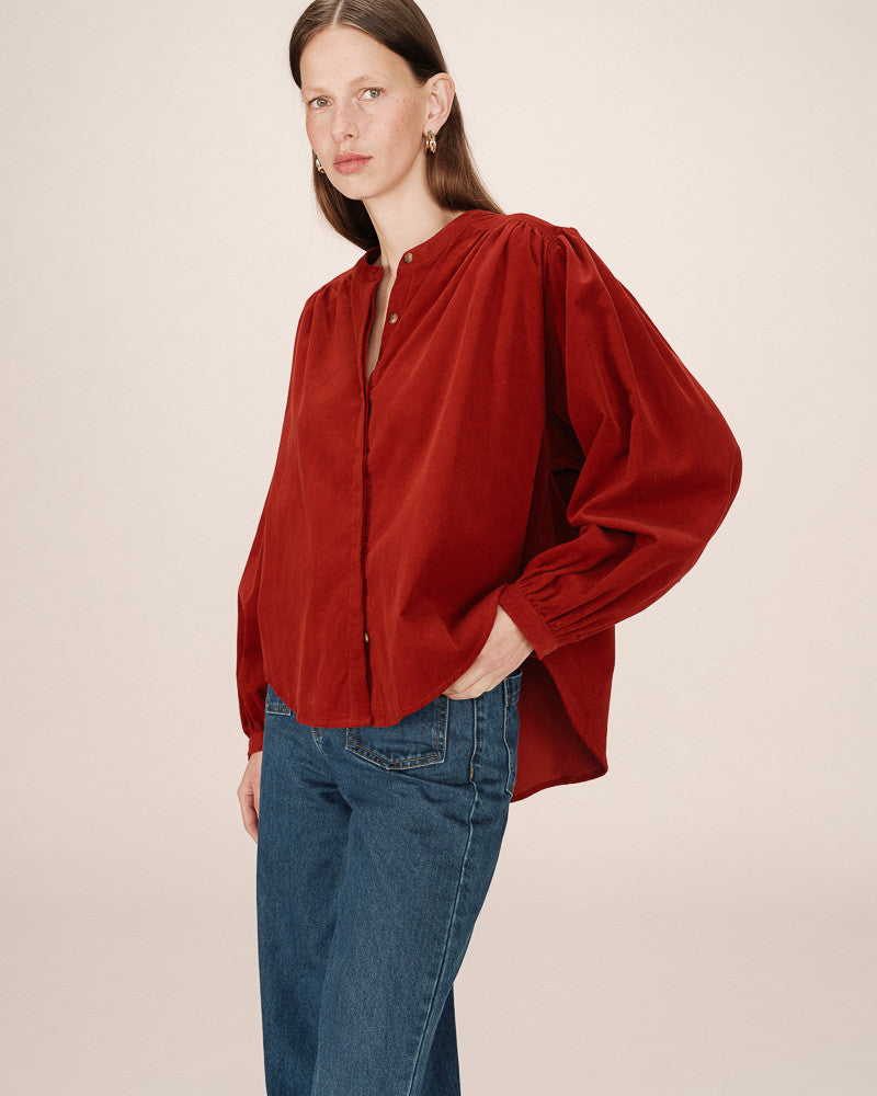 Grace & Mila Suri Terracotta Blouse