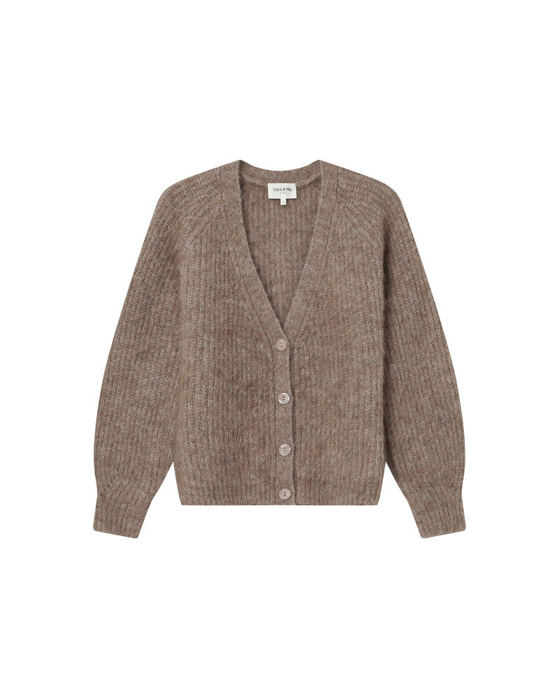 Grace & Mila Saluda Greige Cardigan