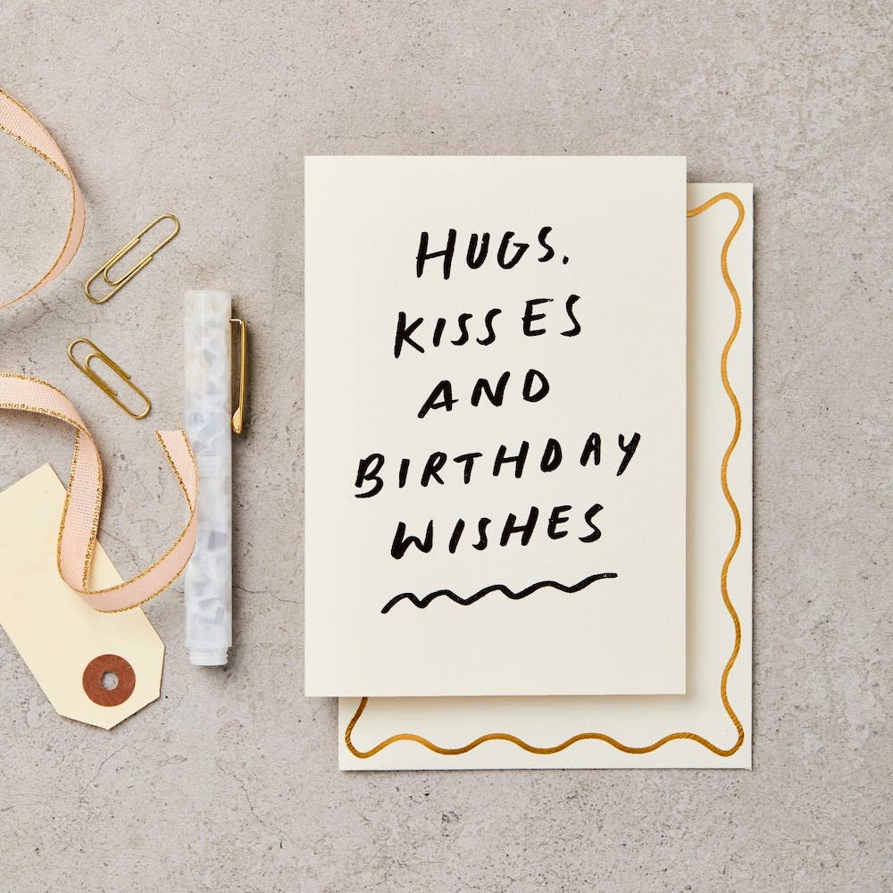 Katie Leamon Hugs, Kisses & Birthday Wishes Card