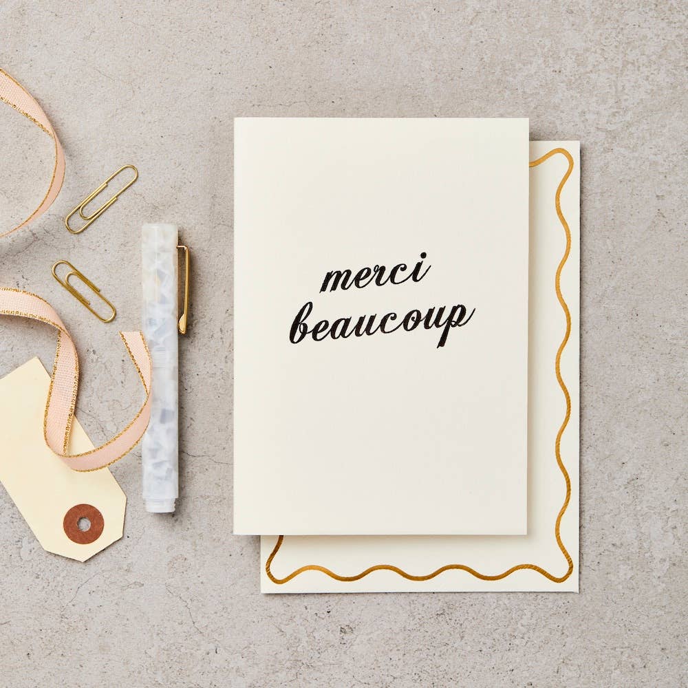 Katie Leamon Merci Beaucoup Thank You Card