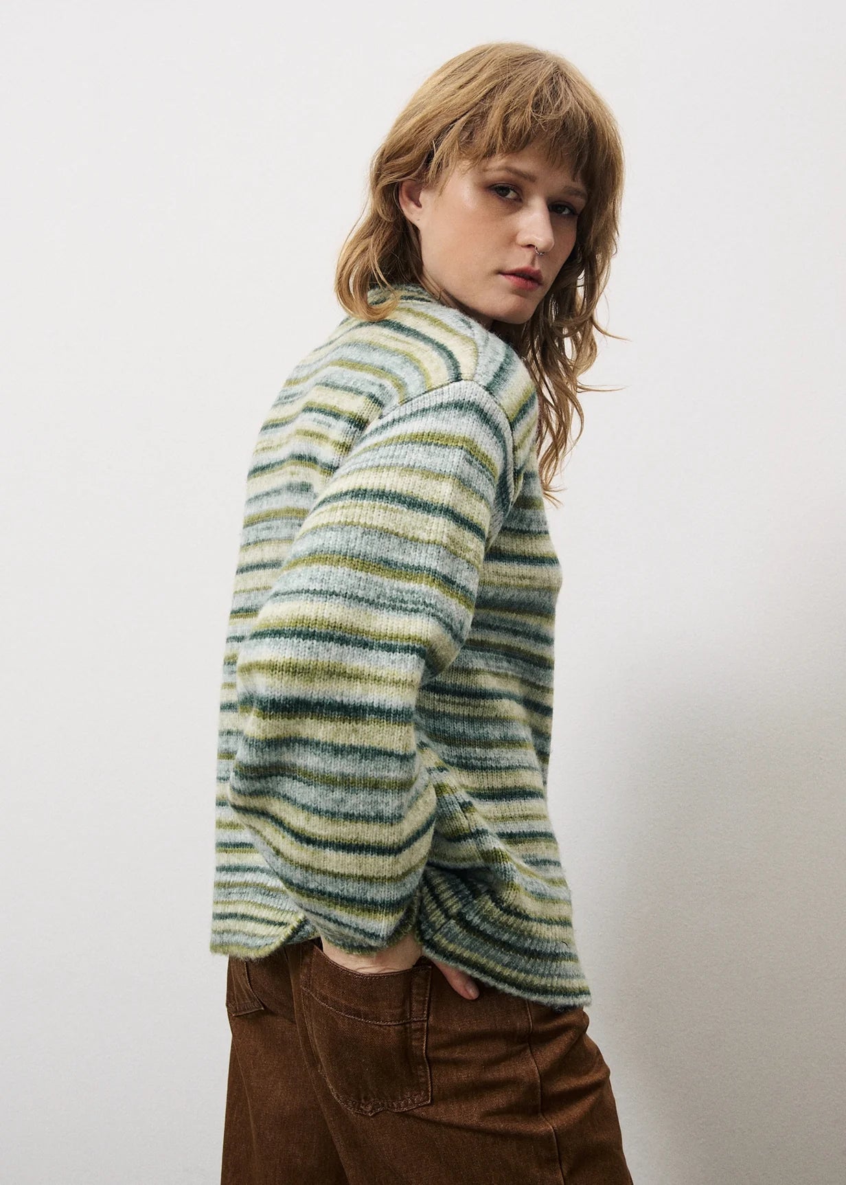 Frnch Megane Green Cardigan