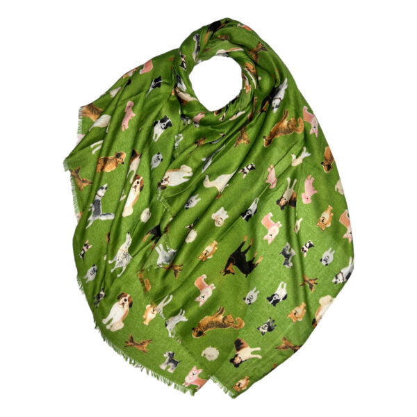 Dog Print Scarf