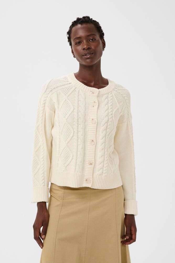 Part Two Zayra White Cardigan