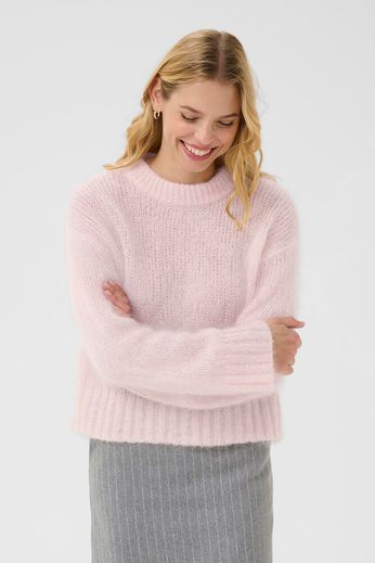 Part Two Sille Mauve Chalk Knit Jumper