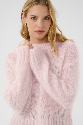 Part Two Sille Mauve Chalk Knit Jumper