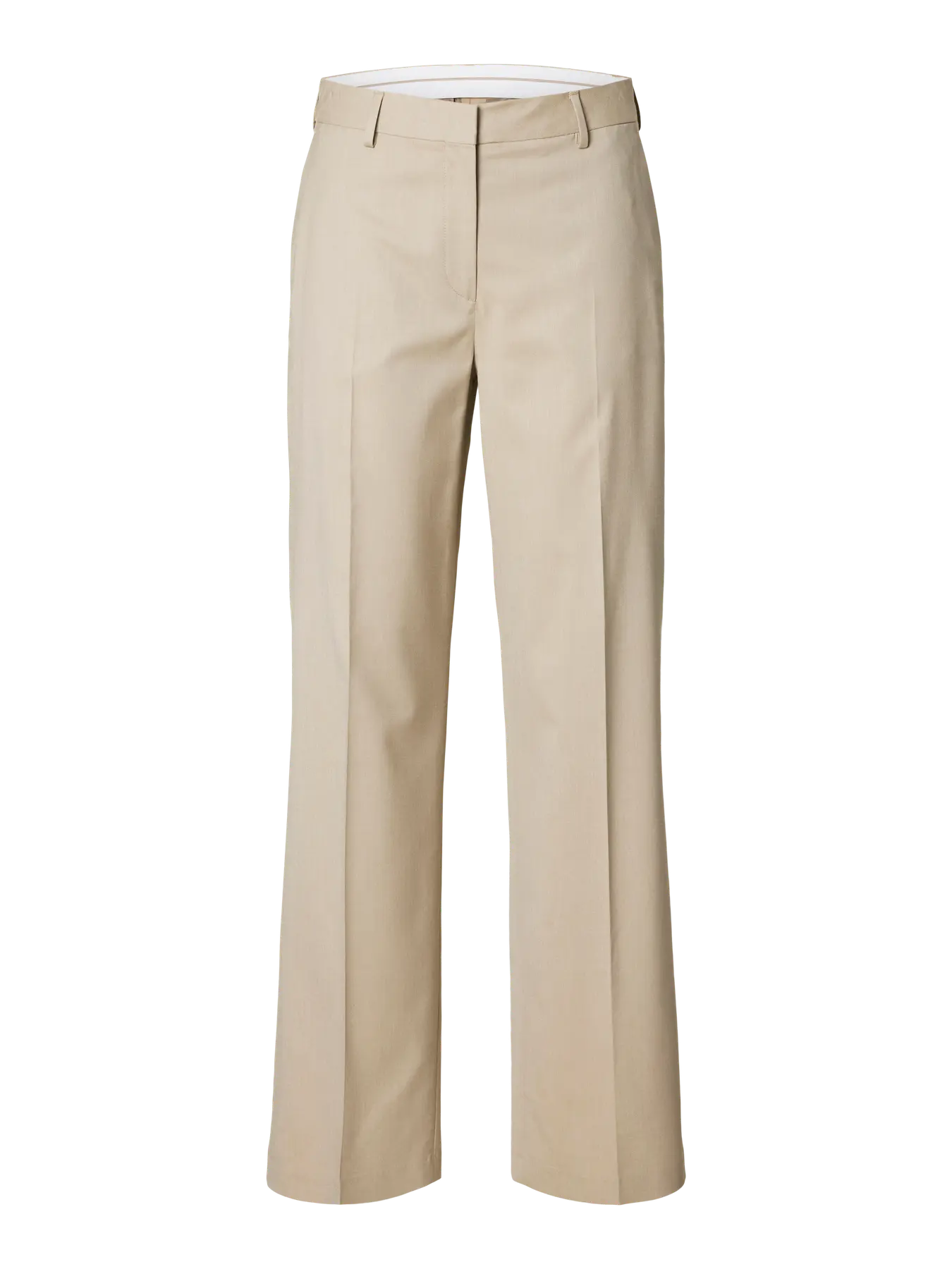 Selected Femme Lisa Cream Wide Trouser