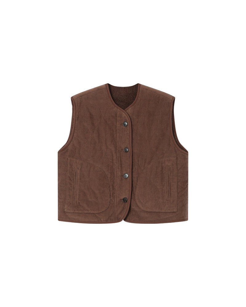 Grace & Mila Seth Chocolate Brown Gilet