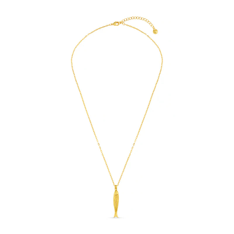 Orelia Fish Charm Necklace