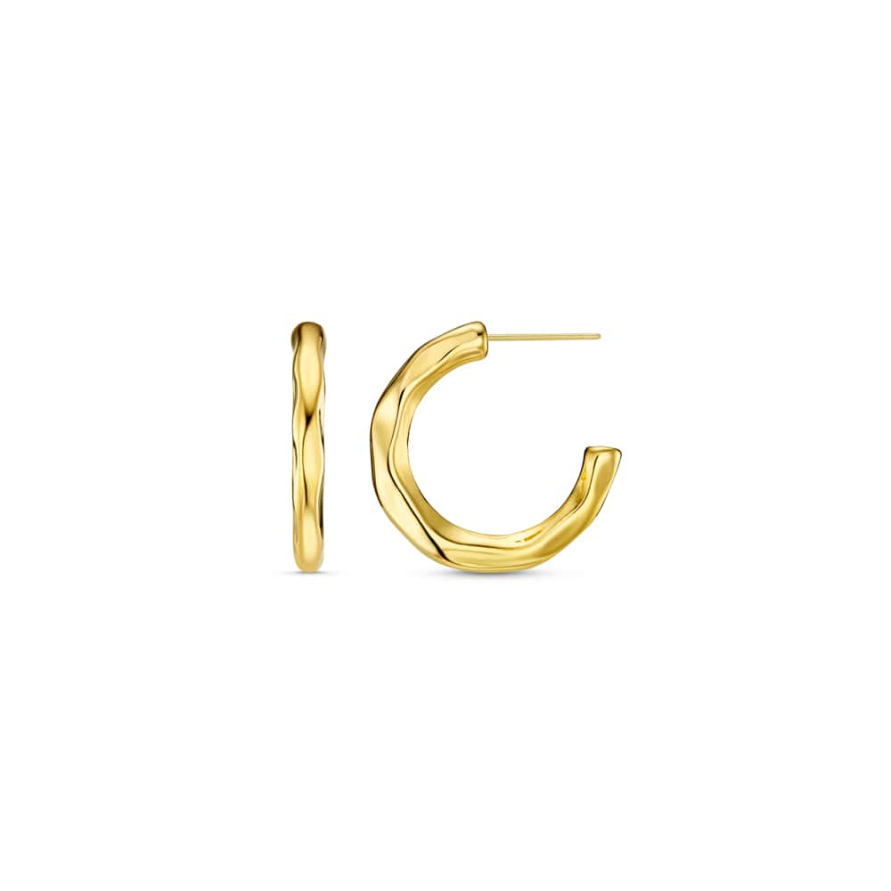 Orelia Mid-Size Hoop Earrings