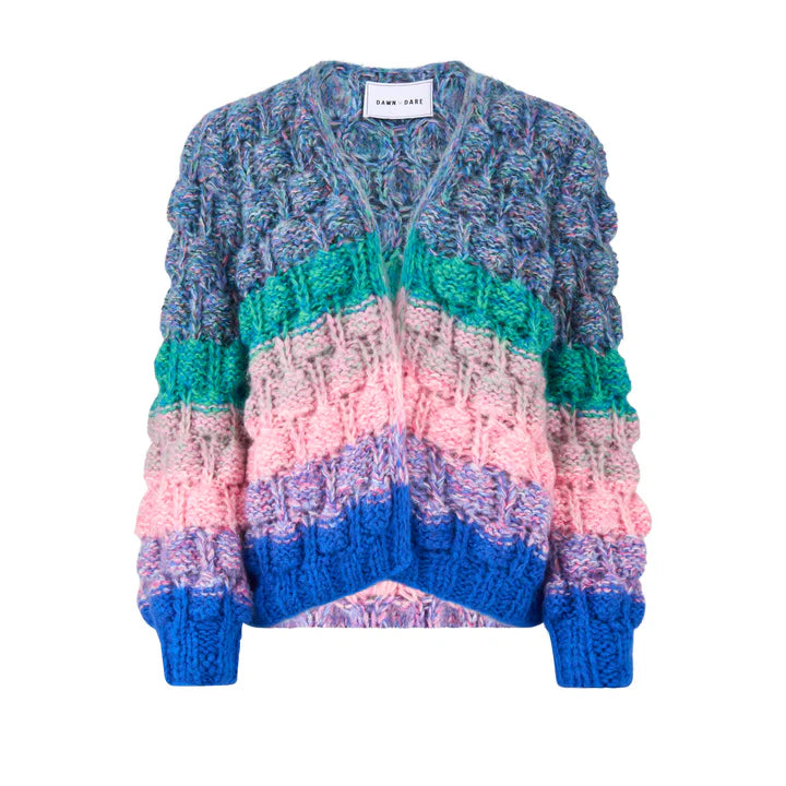 Dawn x Dare Arena Blue Rainbow Cardigan