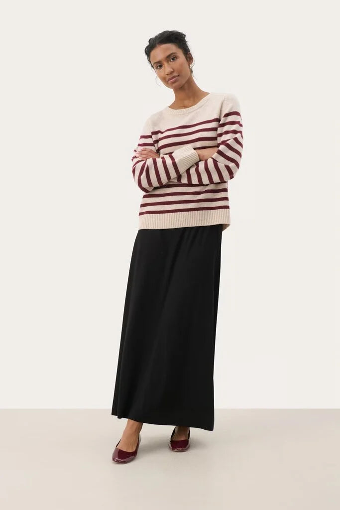 Part Two Niaka Tawny Port Stripe Pullover 