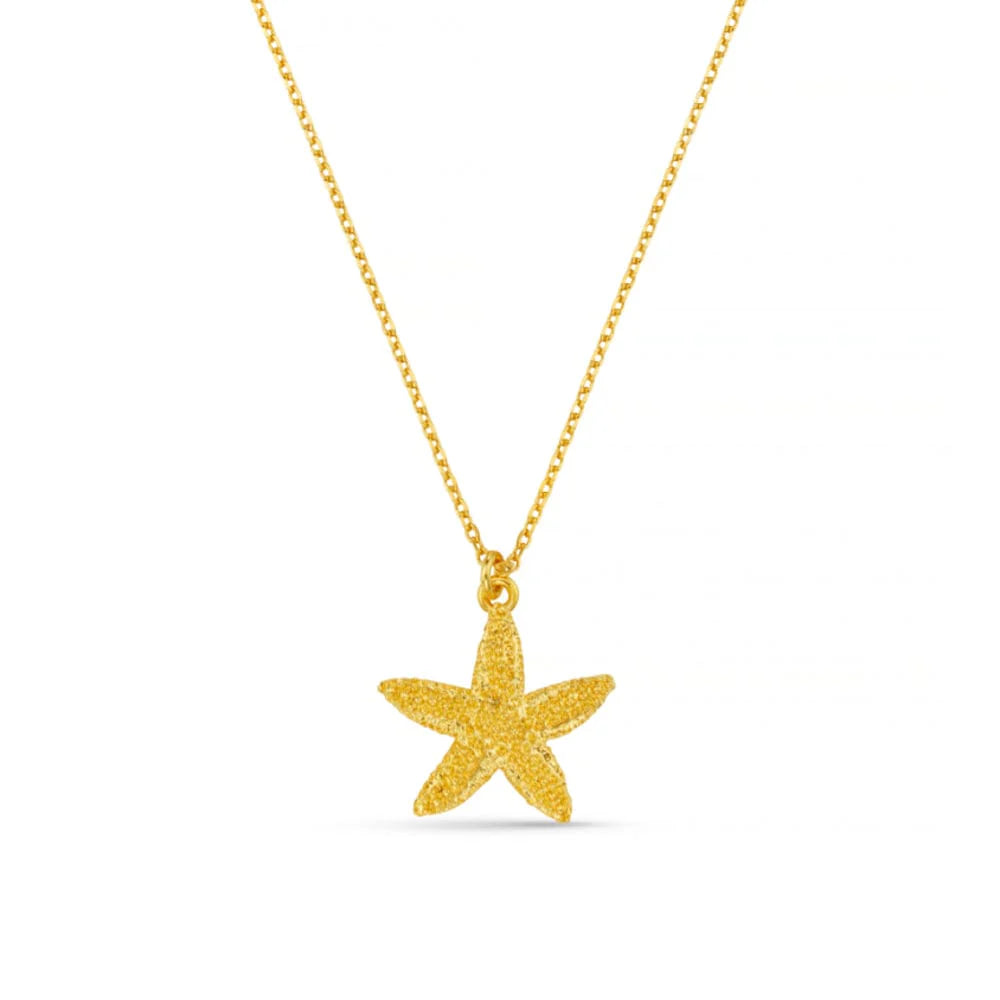 Orelia Textured Starfish Necklace