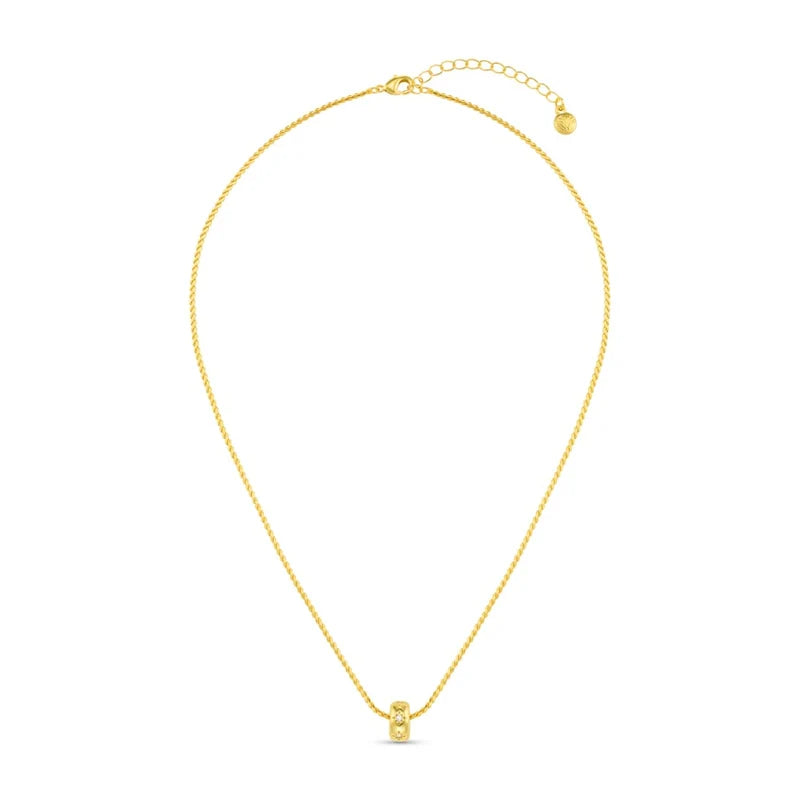 Orelia Crystal Starburst Rondel Necklace