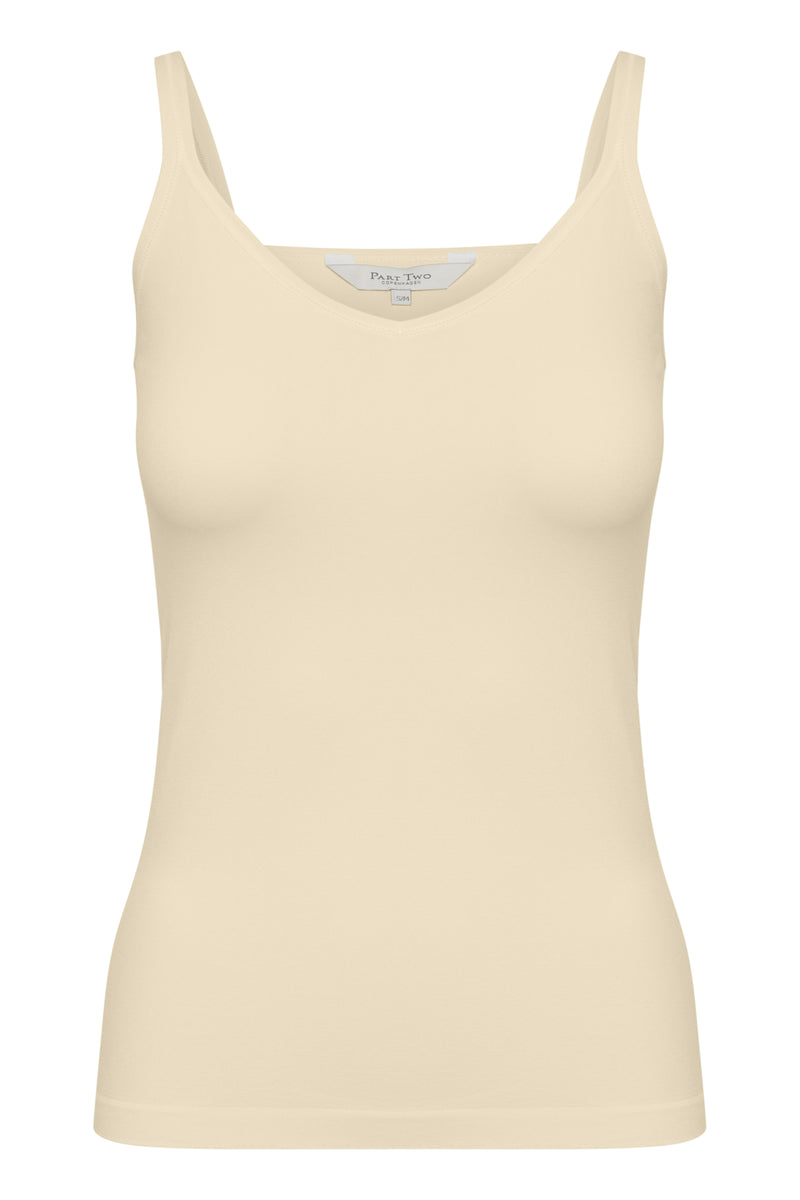 Part Two Hydda Seamless Vest in Cream