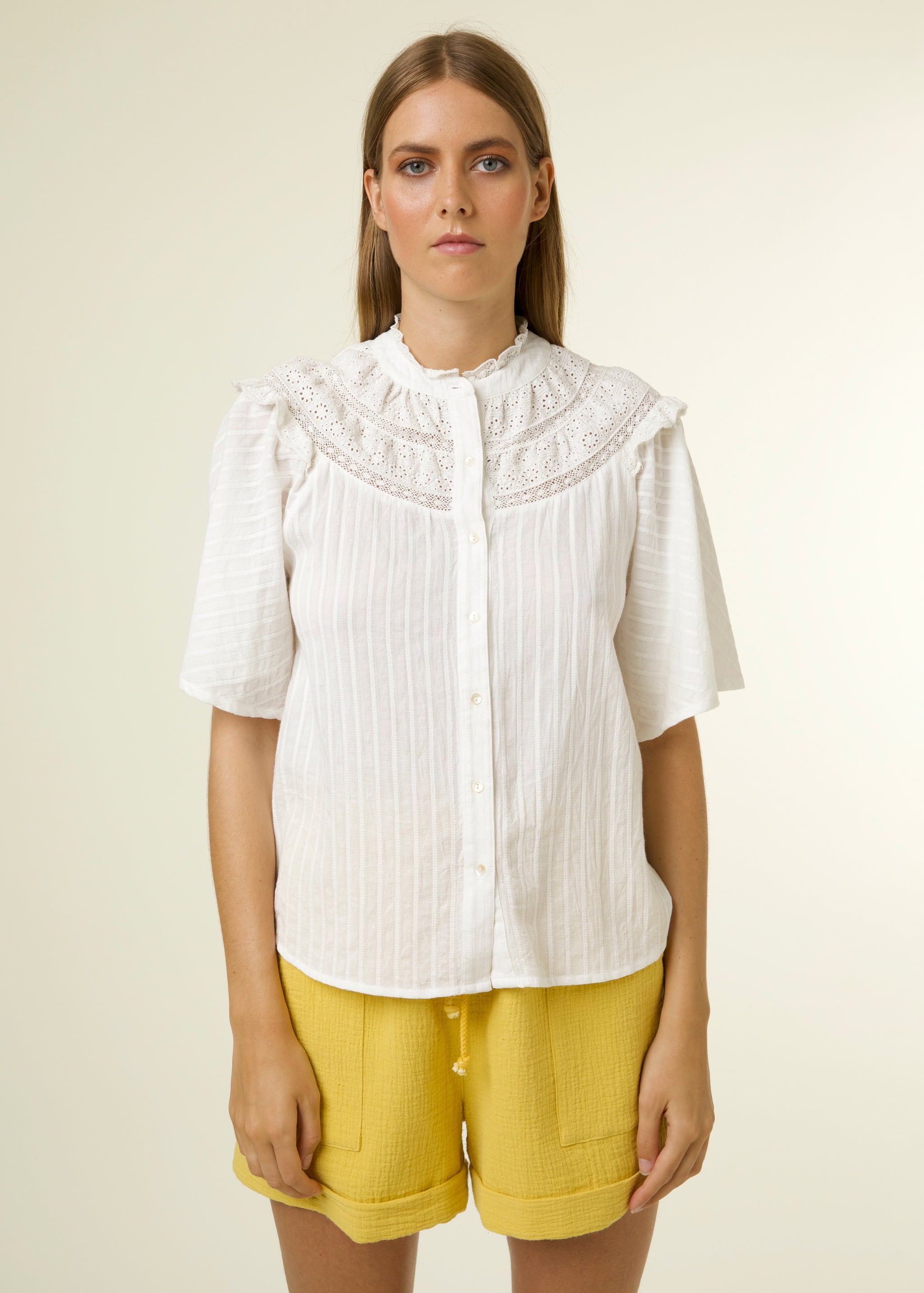 Frnch Aude White Top 