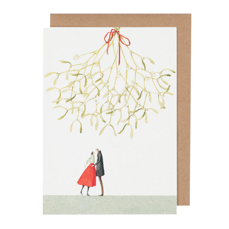 Laura Stoddart Christmas Kiss Greetings Card