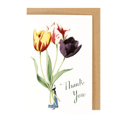 Laura Stoddart Thank You Tulips Greetings Card