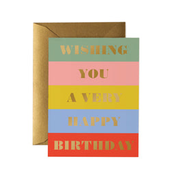 Rifle Paper Co Birthday Wishes Birthday Card