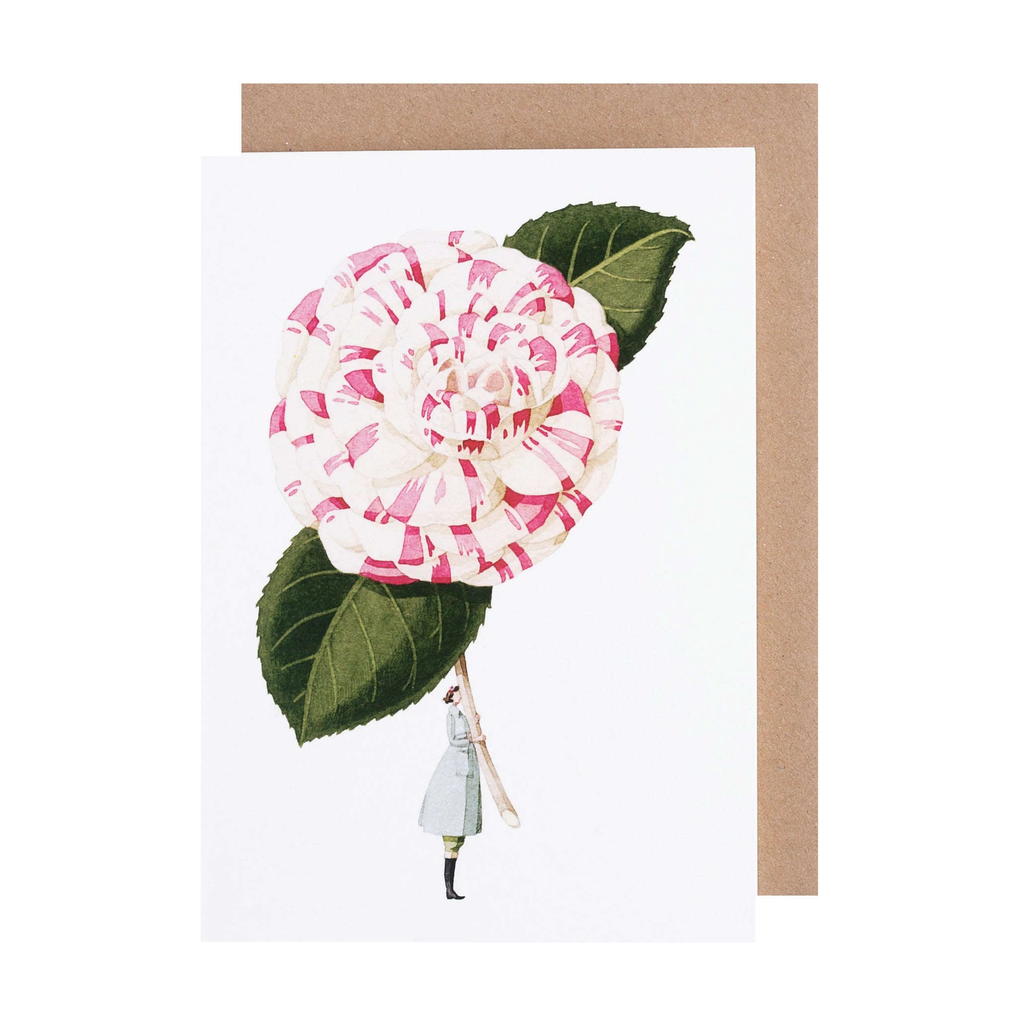 Laura Stoddart Camelia Greetings Card