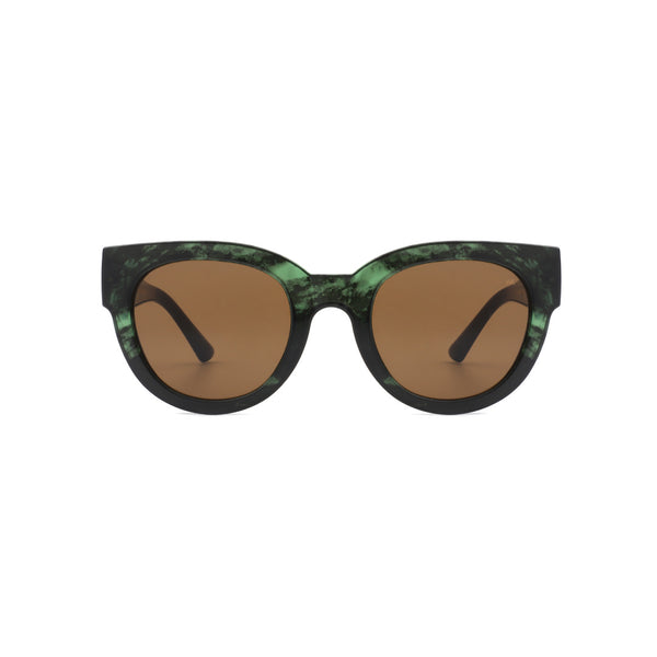 A.Kjaerbede Lilly Green Marble Sunglasses