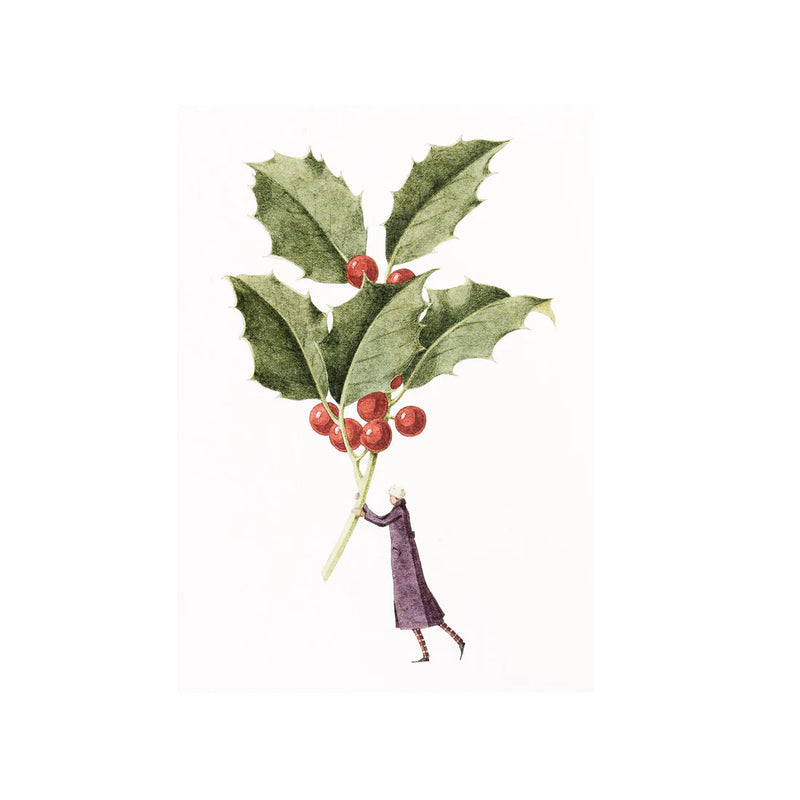 Laura Stoddart Holly & Mistletoe Christmas Card Pack