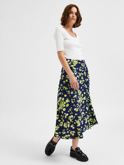 Selected Femme Semina Floral Print Skirt