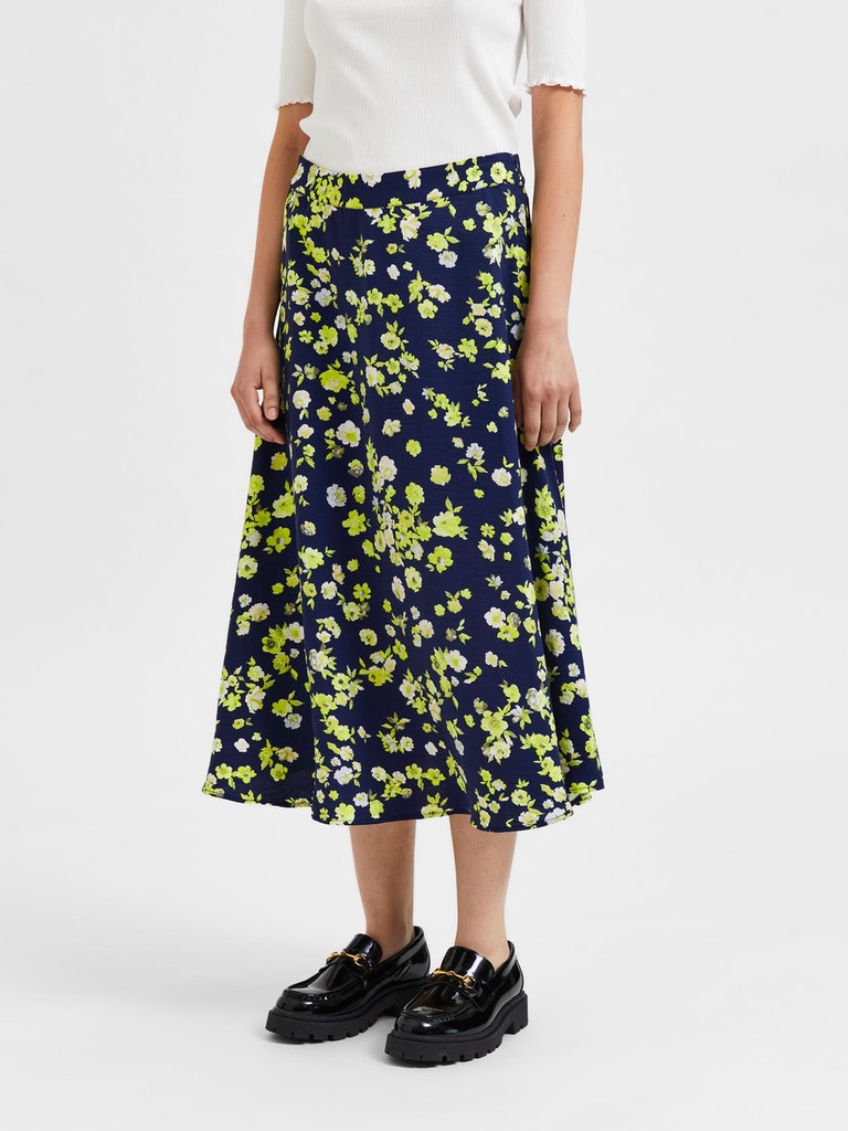 Selected Femme Semina Floral Print Skirt