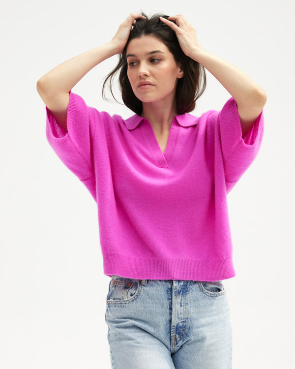 Absolut Cashmere Charlene Neon Rose Sweater
