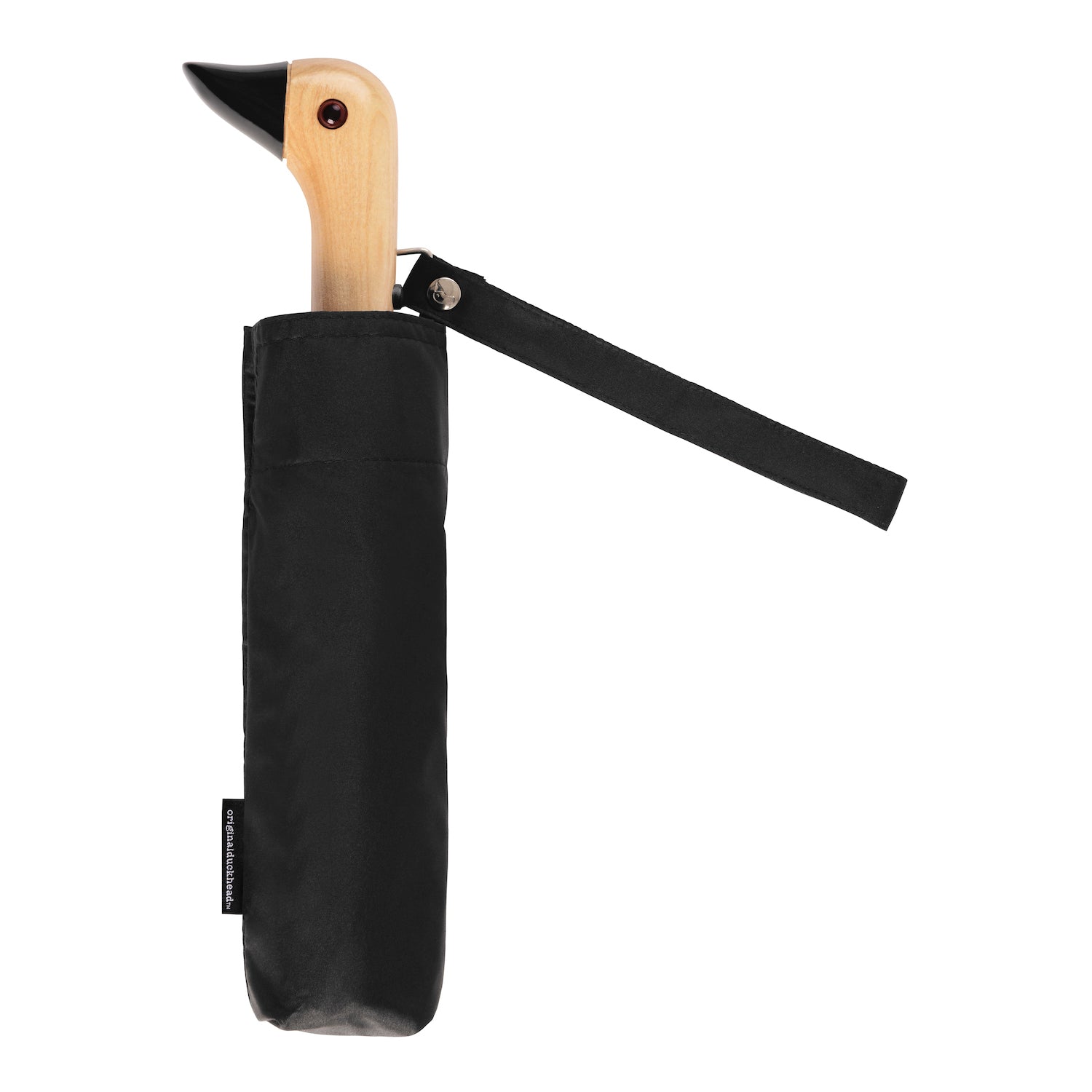 Original Duckhead Black Compact Umbrella