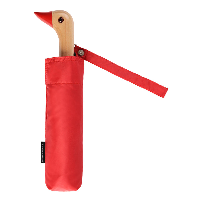 Original Duckhead Red Compact Umbrella
