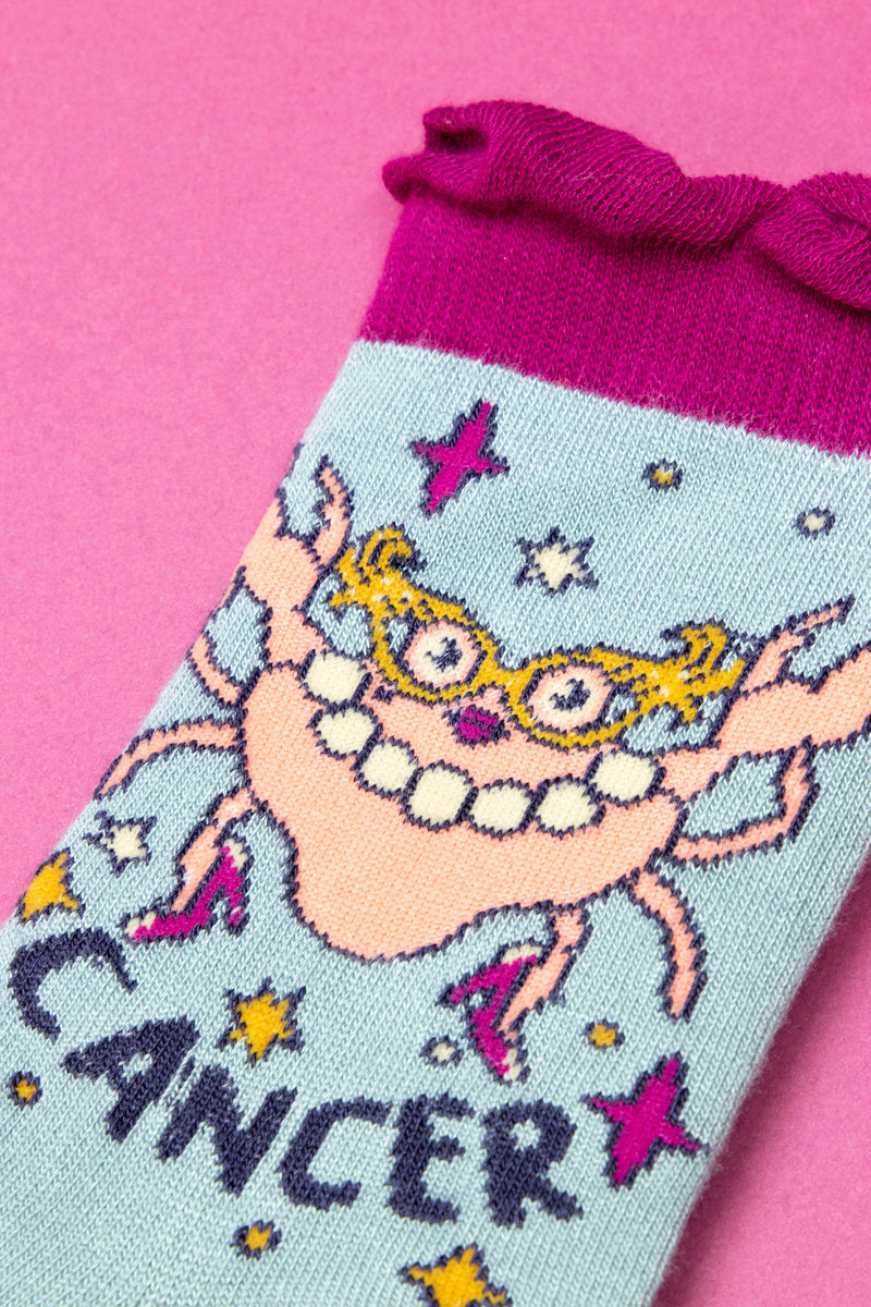 Powder Cancer Zodiac Ankle Sock