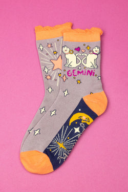 Powder Gemini Zodiac Ankle Sock