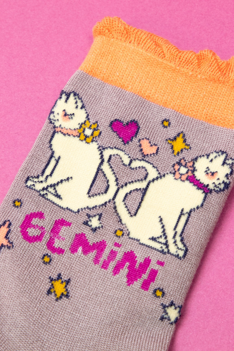 Powder Gemini Zodiac Ankle Sock