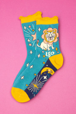 Powder Leo Zodiac Ankle Sock