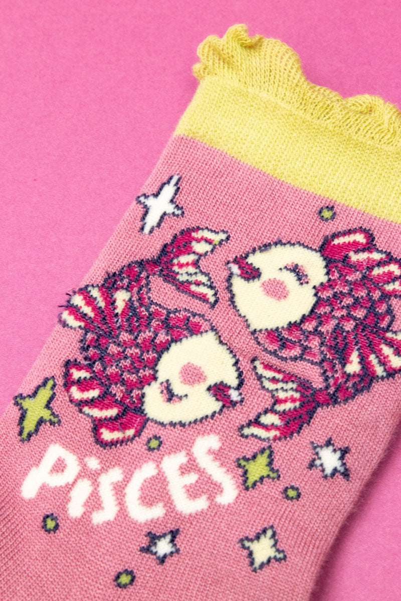 Powder Pisces Zodiac Ankle Sock