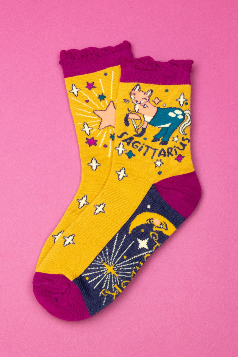 Powder Sagitarius Zodiac Ankle Sock