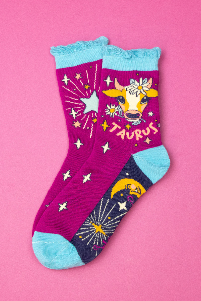 Powder Taurus Zodiac Ankle Sock