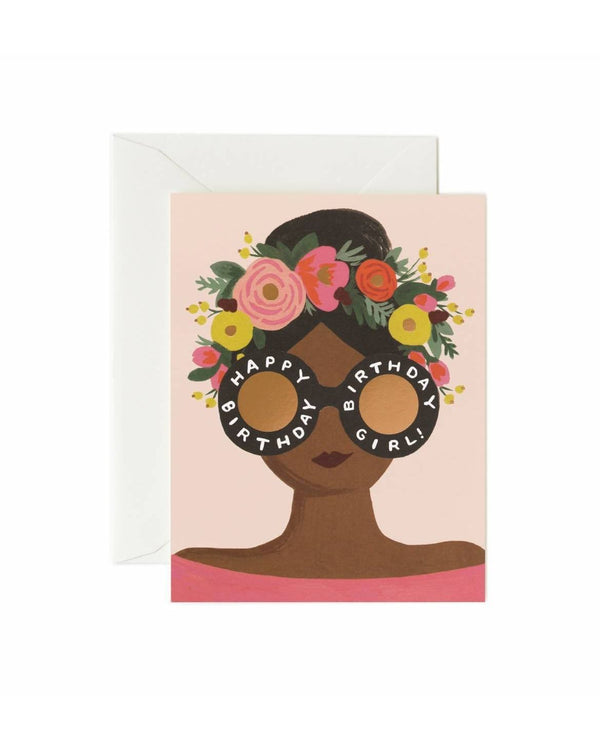 Rifle Paper Co Flower Crown Birthday Girl Card